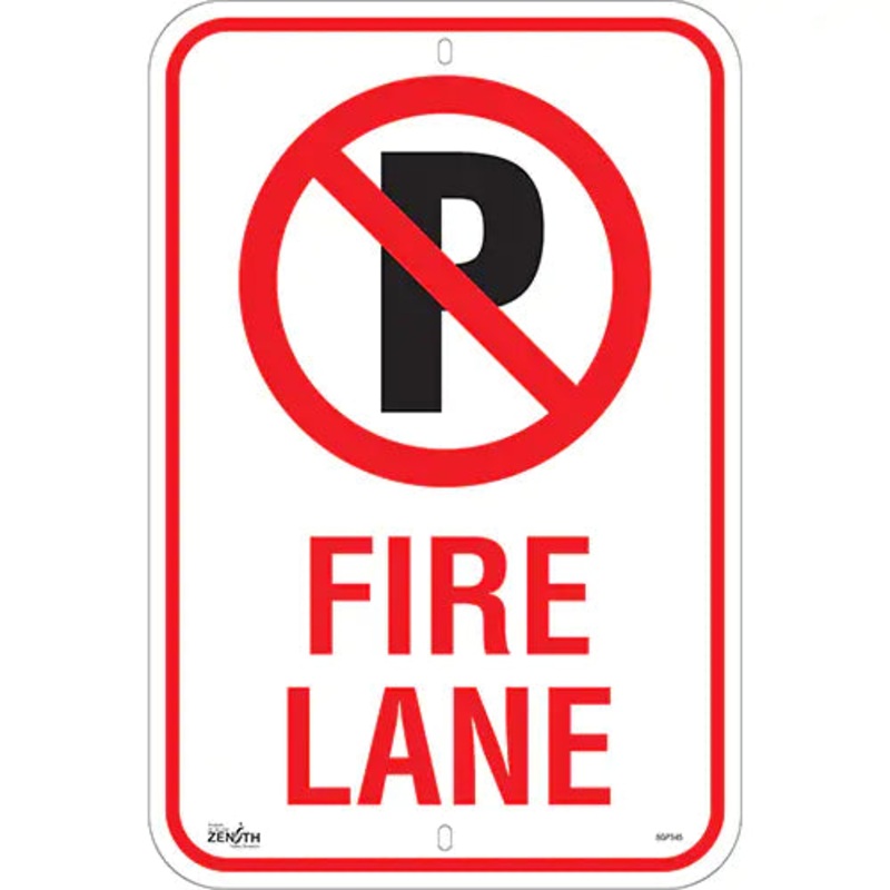 No Parking "Fire Lane" Sign - SGP345