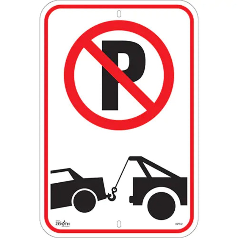 No Parking Tow Away Zone Sign - SGP342