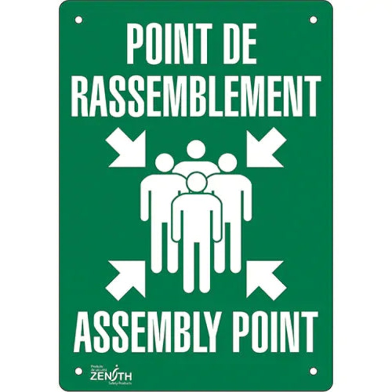 "Point de rassemblement/Assembly Point" Sign - SGP170