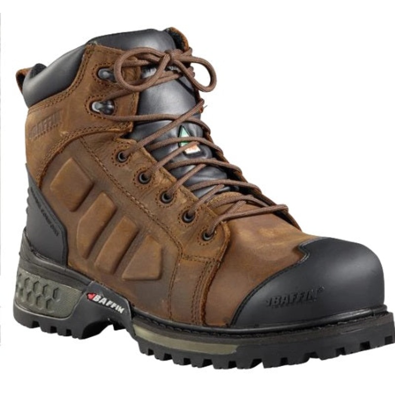 Baffin (202) MNSTMP02BR1AAA009 MONSTER 6" (STP) Brown Work Boot Size 9 - Fit Tip: True to size - Temperature Rating: All Season - Waterproof leather with breathable membrane and comfort-padded top collar - Corrosion resistant top hardware and catch