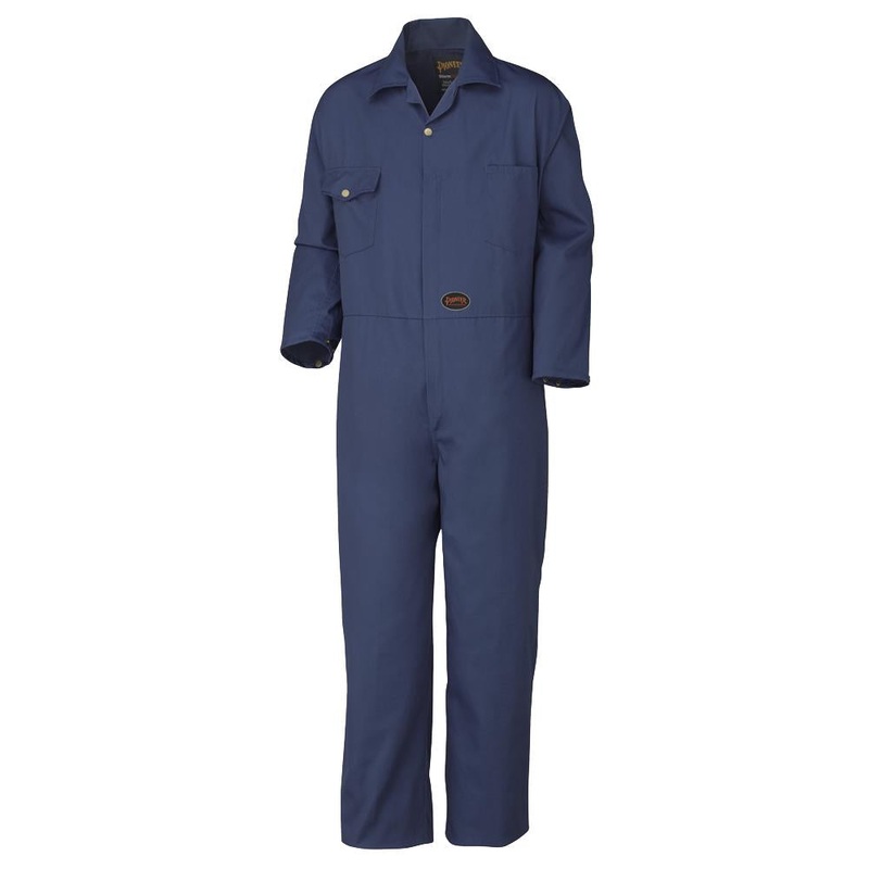 SureWerx (545) V202038T-56 PIONEER Poly/Cotton Coveralls - Zipper Closure - Navy - 56 - Tall - Model Number 515T