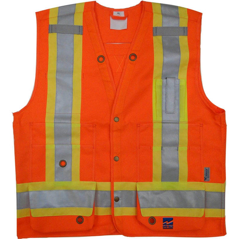Viking (725) 6165O-XXL Open Road Surveyor CSA Vest Orange (Size 2XL)