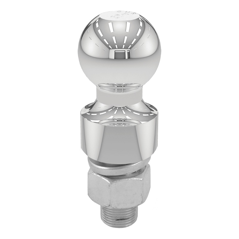 Curt (167) 40033 2" Trailer Ball (1" x 2-1/8" Shank, 1" Rise, 6,000 lbs., Chrome)