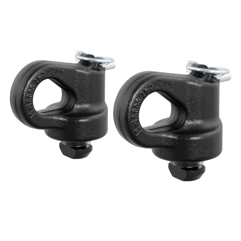 Curt (167) 60691 OEM Puck System Gooseneck Safety Chain Anchors, Chevy, Ford, GMC, Nissan (38K)