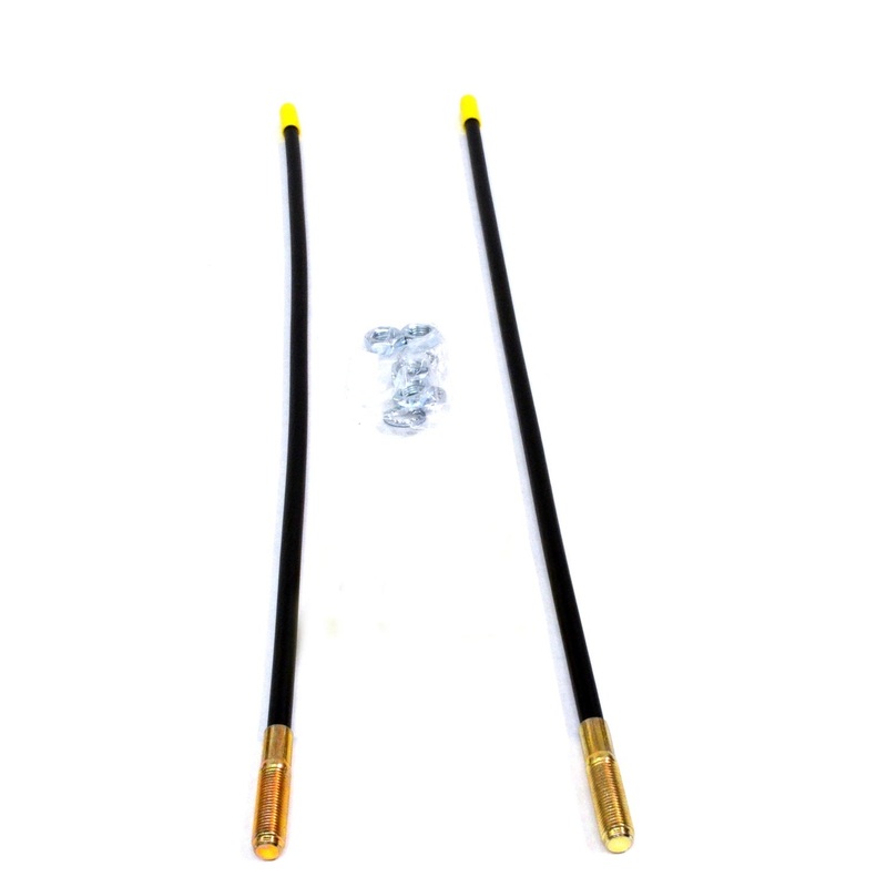 Warn (990) 67679 Fits All Warn Plows; 2 Foot Height; Red Tip; Set of 2