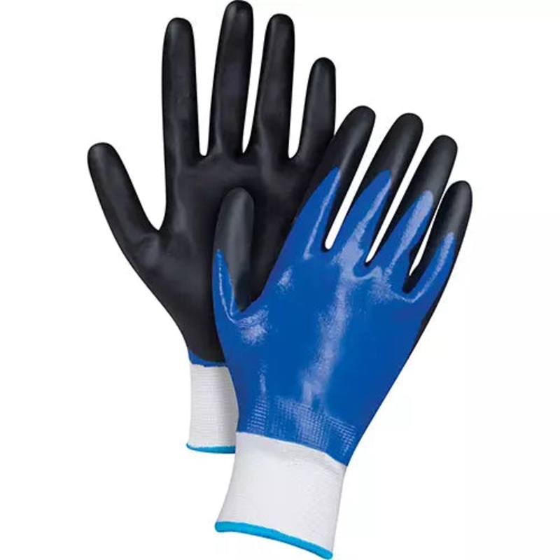 Black & Blue Coated Gloves X-Large - SGX785