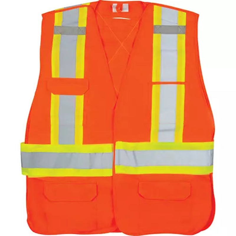 CSA-Compliant High-Visibility Surveyor Vest Large - SGZ628