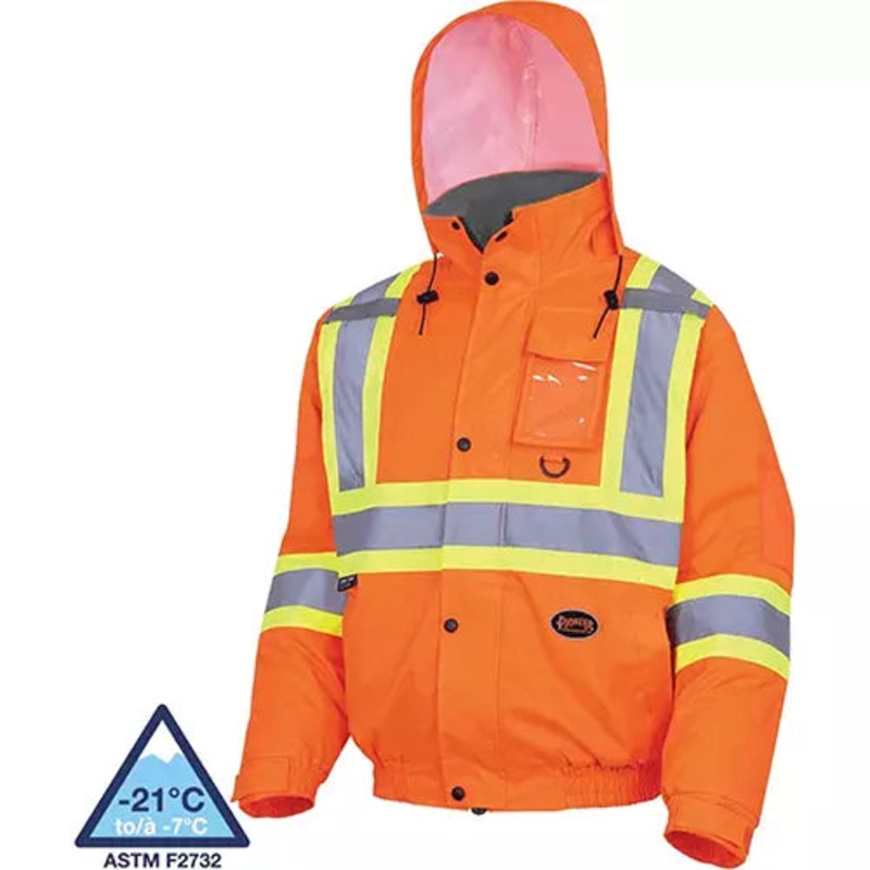 Waterproof Winter Quilted Safety Bomber Jacket X-Large - V1150250-XL