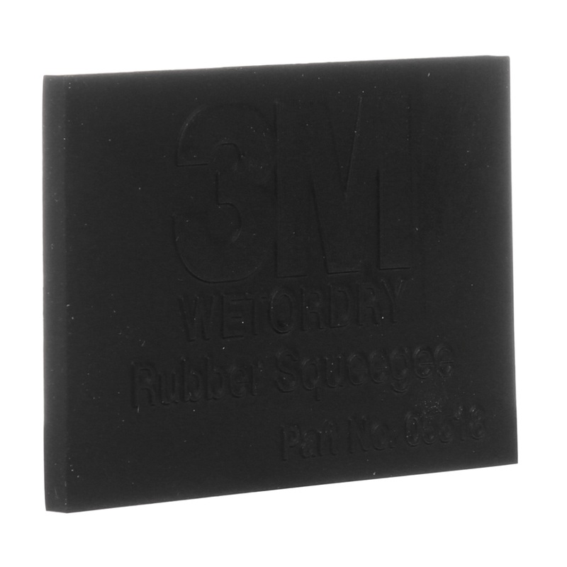 3M (815) 05518 3M Wetordry Rubber Squeegee, 05518, 2 in x 3 in (5.08 cm x 7.62 cm), Colour: Black, 3M Stock No. 7000028349
