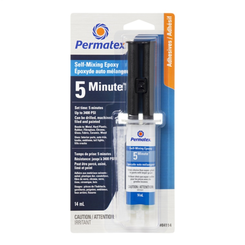Permatex (610) 84114 PERMATEX FLOW-MIX 5 MINUTE EPOXY 14ML SYRINGE