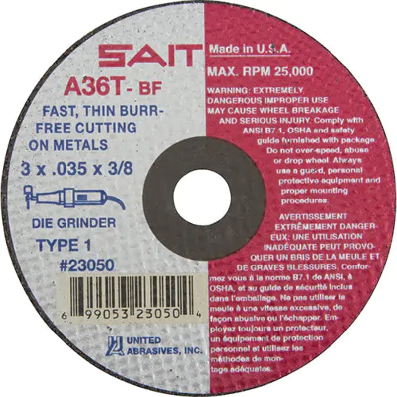 Cut-Off Wheel (A36T) 3/8" - 23050