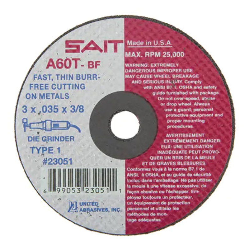 Cut-Off Wheel (A36T) 3/8" - 23051
