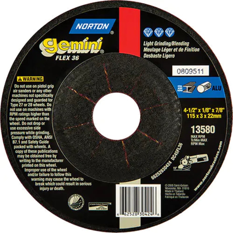 Gemini Flexible Mini Disc Depressed Centre Wheel 7/8" - 66252830424