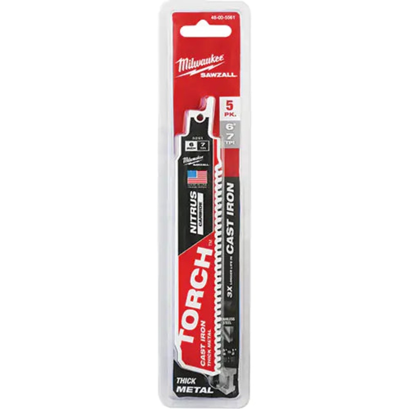 Sawzall Torch Reciprocating Saw Blades 1/2" - 48-00-5561