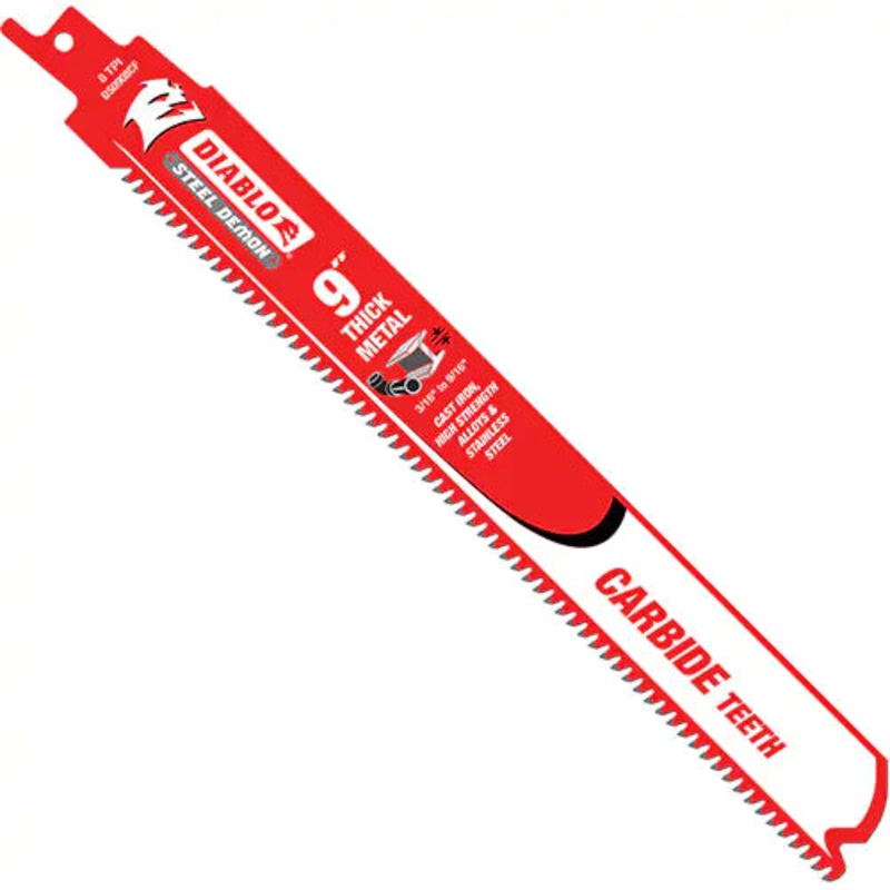 Thick Metal Reciprocating Saw Blade - DS0908CF3C