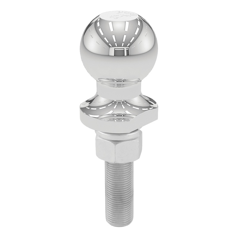 Curt (167) 40071 1-7/8" Trailer Ball (3/4" x 3" Shank, 2,000 lbs., Chrome, Packaged)