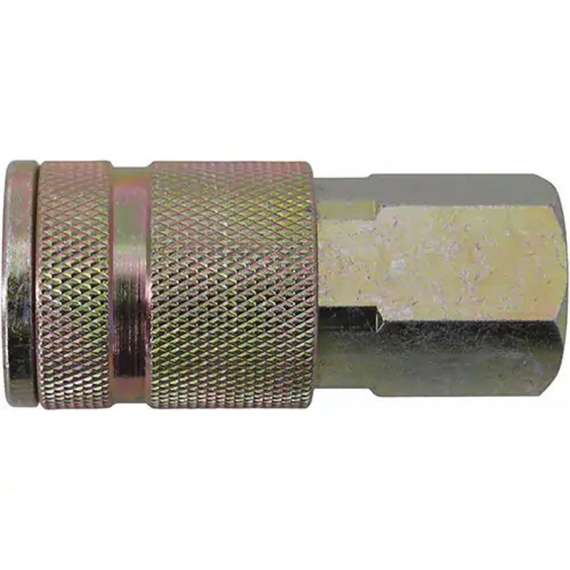 Quick Couplers - 3/8" Industrial, One Way Shut-Off - Manual Couplers 3/8" (F) NPT - 21.862