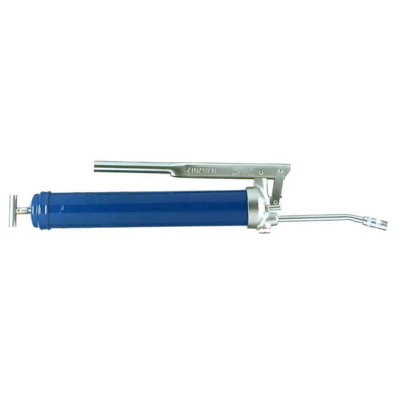 Lincoln (502) 1151 Lincoln Industrial 1151 Heavy-Duty Lever-Type Grease Gun With 6 In. Rigid Extension, Blue, 14.5 Oz. Cartridge/21 Oz. Bulk Capacity, Size 24-1/2 In.