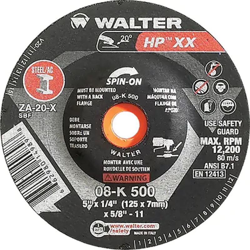 Double-X Depressed Centre Grinding Wheel 5/8"-11 - 08K500