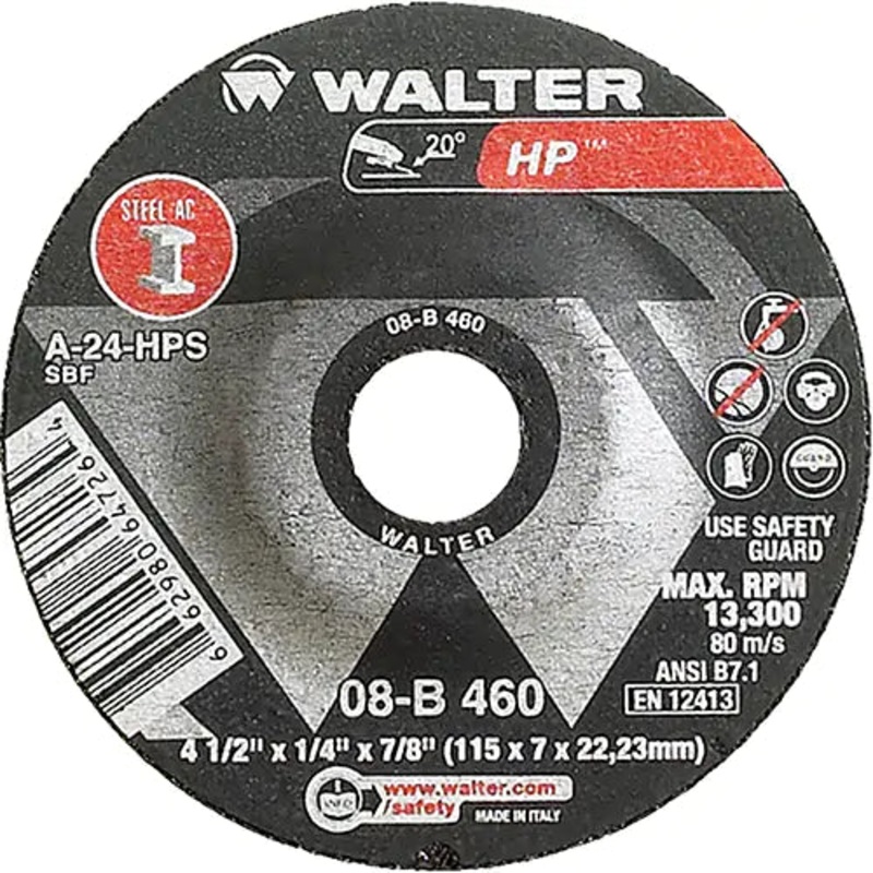 HP Depressed Center Grinding Wheel 7/8" - 08B460