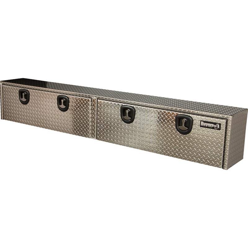 Buyers Products (577) 1701556 16x13x88 Inch Diamond Tread Aluminum Topsider Truck Box