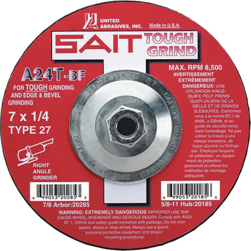 A24T Tough Grind Grinding Wheel 7/8" - 20065