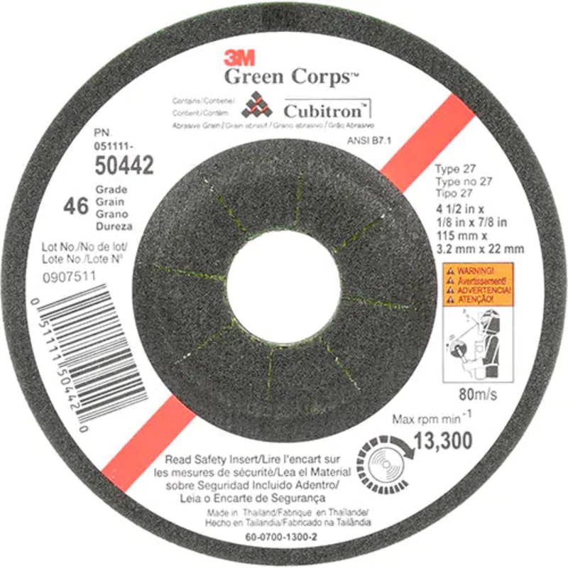 Green Corps Flexible Grinding Wheel 7/8" - AB50442