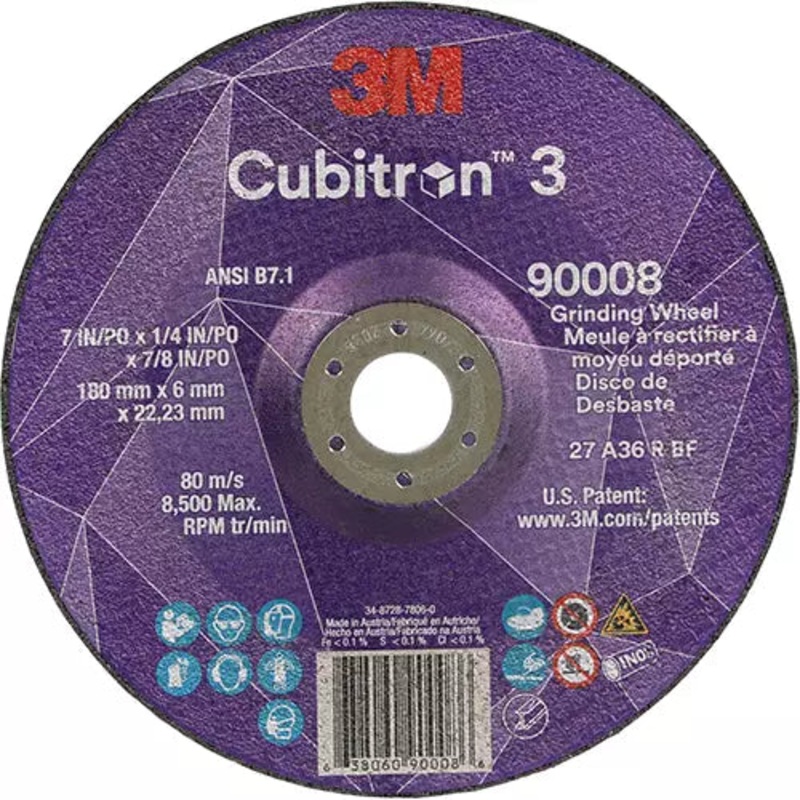 Cubitron 3 Depressed Center Grinding Wheel 22.23 mm - 7100313198