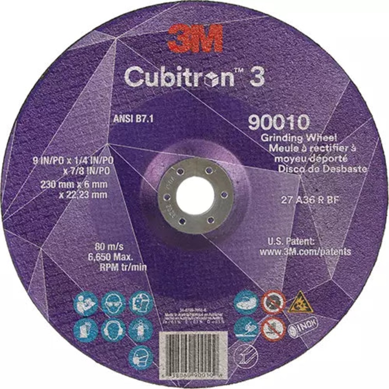 Cubitron 3 Depressed Center Grinding Wheel 22.23 mm - 7100313202