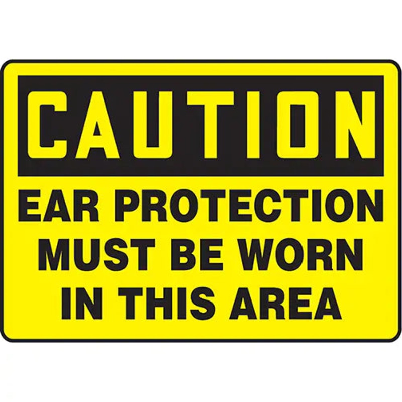 "Ear Protection Must Be Worn" Sign - MPPA603VA