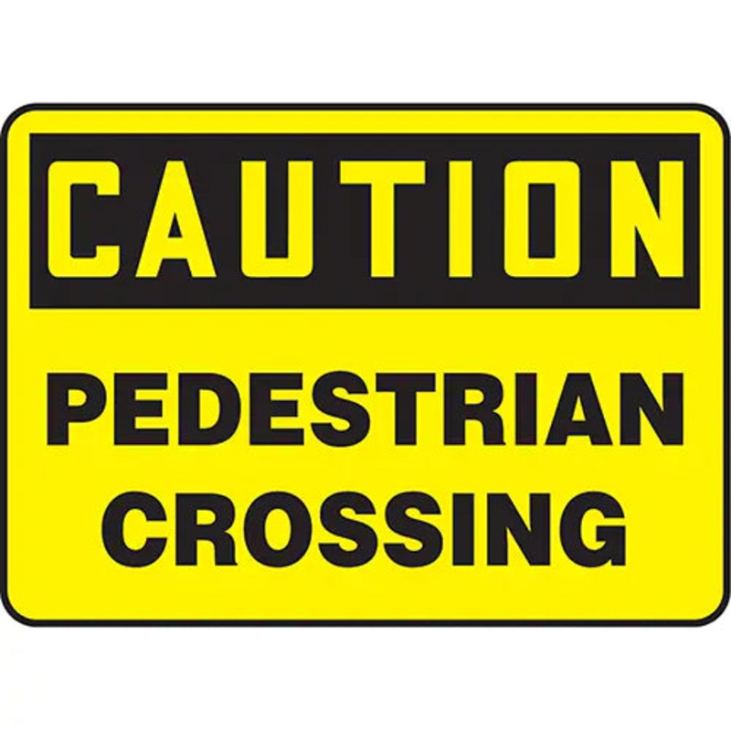"Pedestrian Crossing" Sign - MVHR687VA