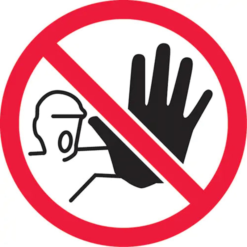 No Access ISO Prohibition Safety Labels - LSGP6774
