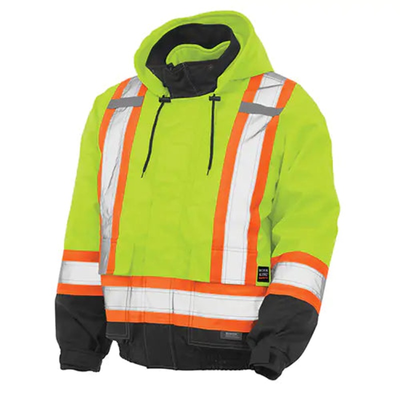 3-in-1 Safety Bomber Jacket Small - S41311-FLGR-S