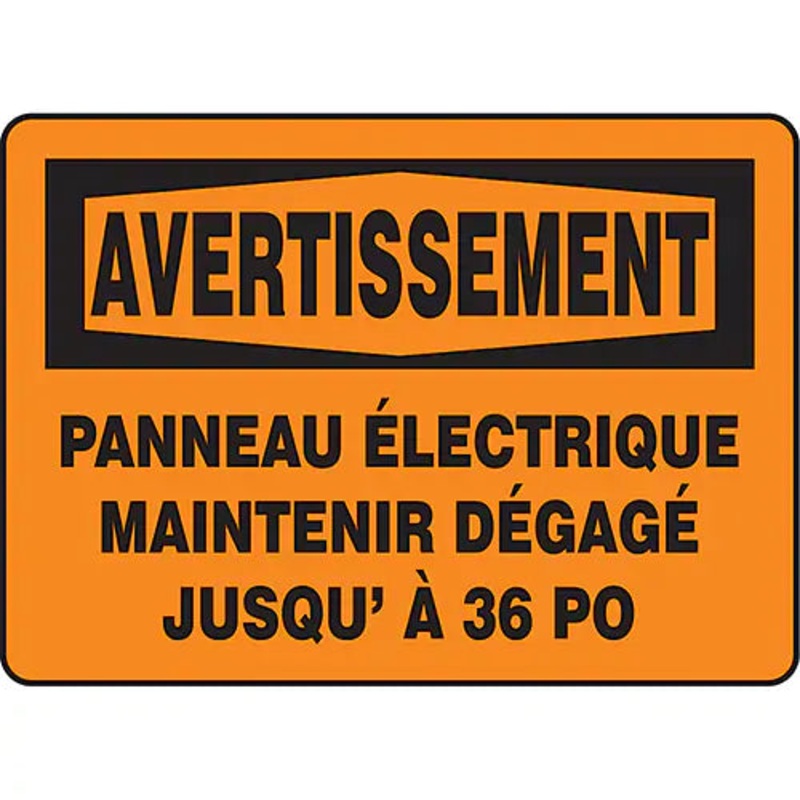 "Panneau lectrique maintenir dgag" Sign - FRMELC309VP