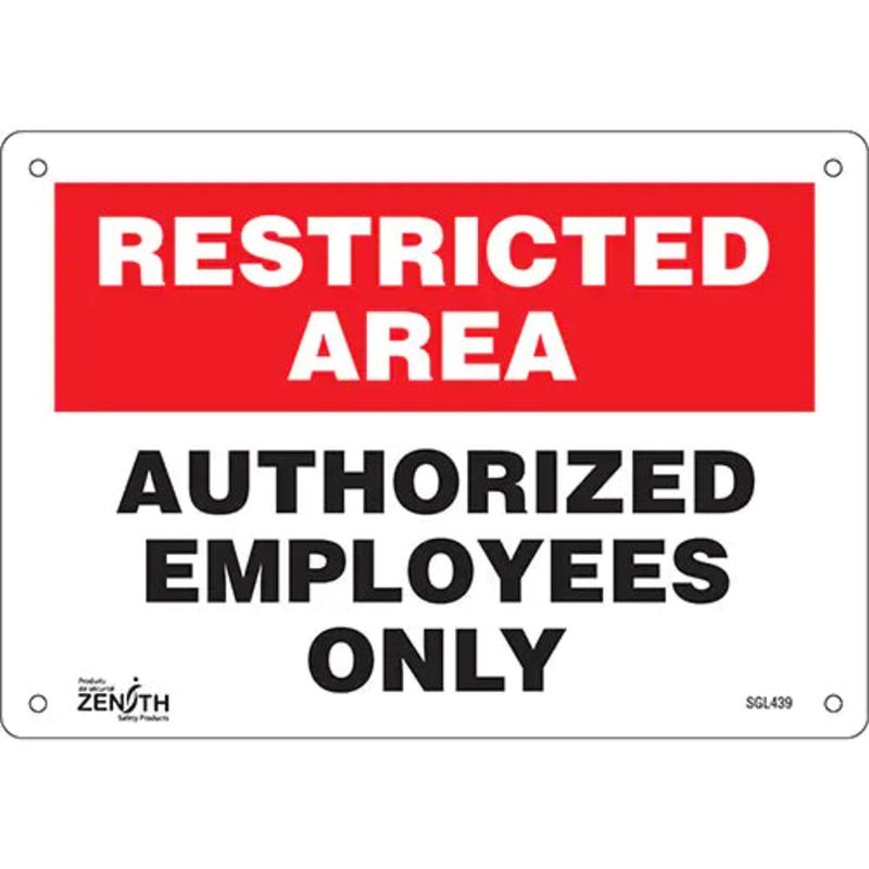 "Authorized Personnel Only" Sign - SGL439