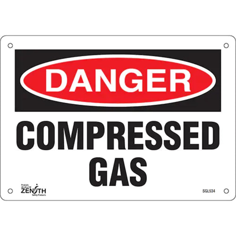"Compressed Gas" Sign - SGL534