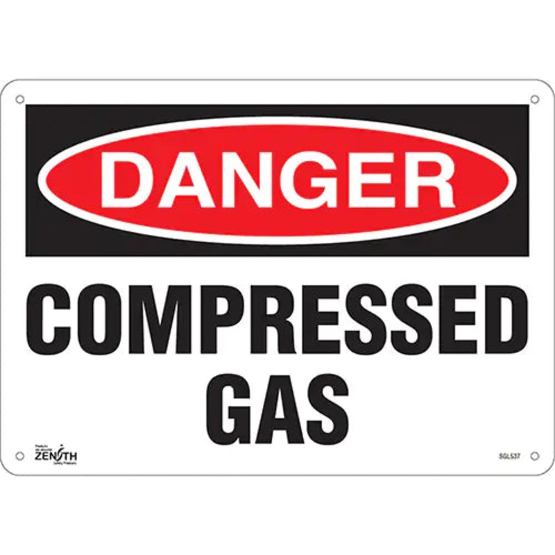 "Compressed Gas" Sign - SGL537