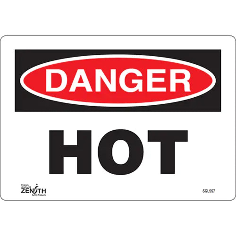 "Danger Hot" Sign - SGL557