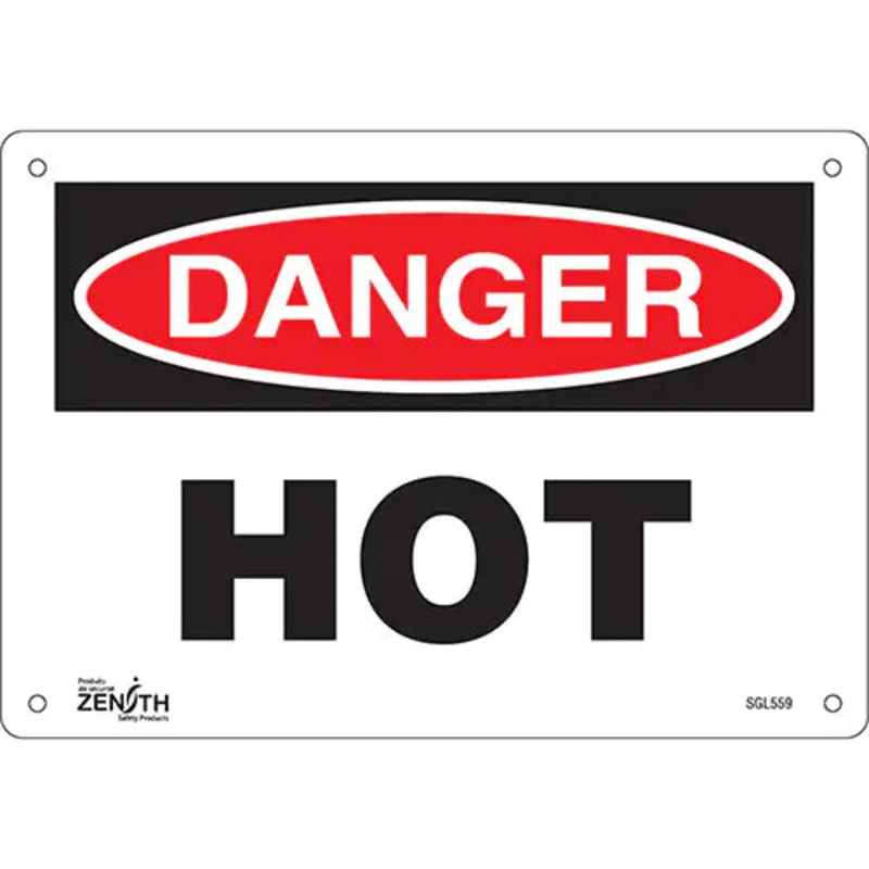 "Danger Hot" Sign - SGL559