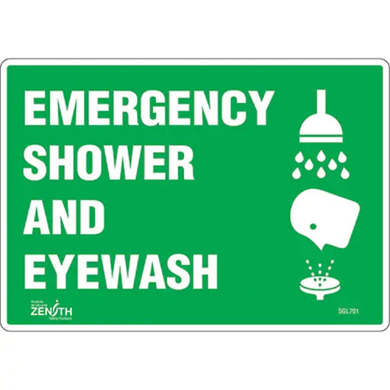"Emergency Shower And Eyewash" Sign - SGL701