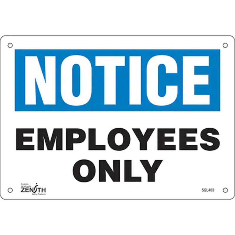 "Employees Only" Sign - SGL403