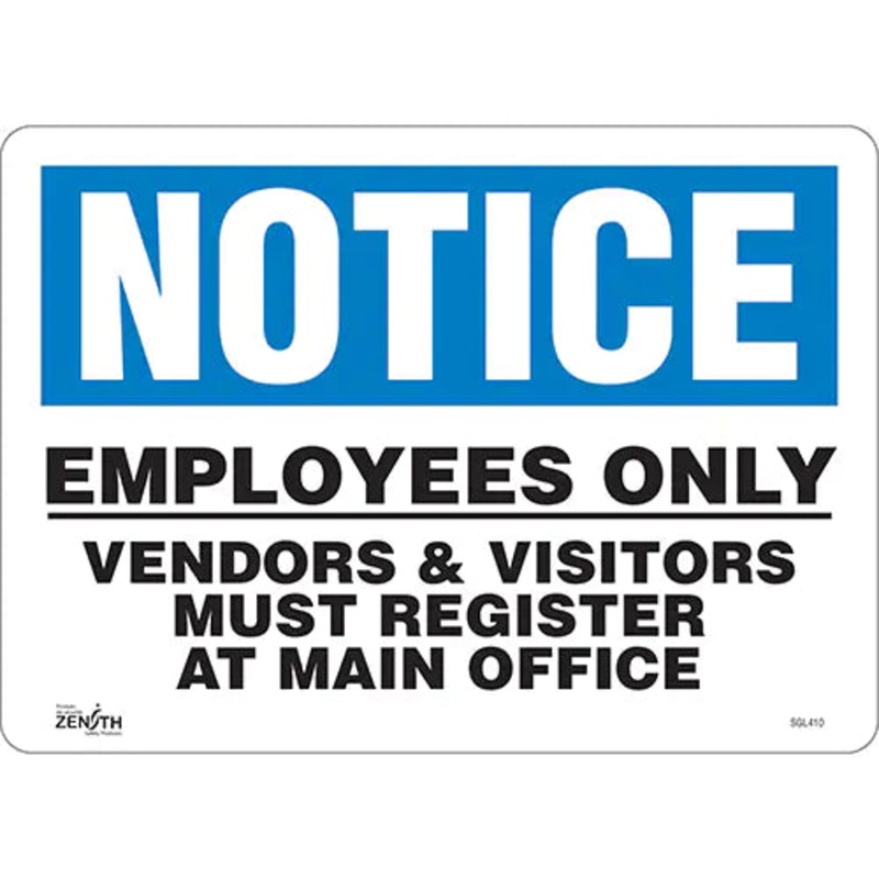 "Employees Only" Sign - SGL410