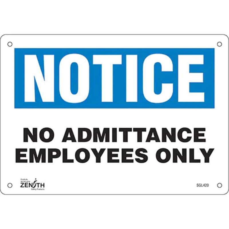 "Employees Only" Sign - SGL420