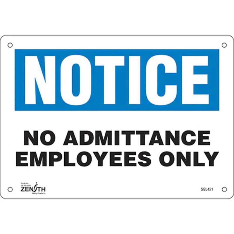 "Employees Only" Sign - SGL421