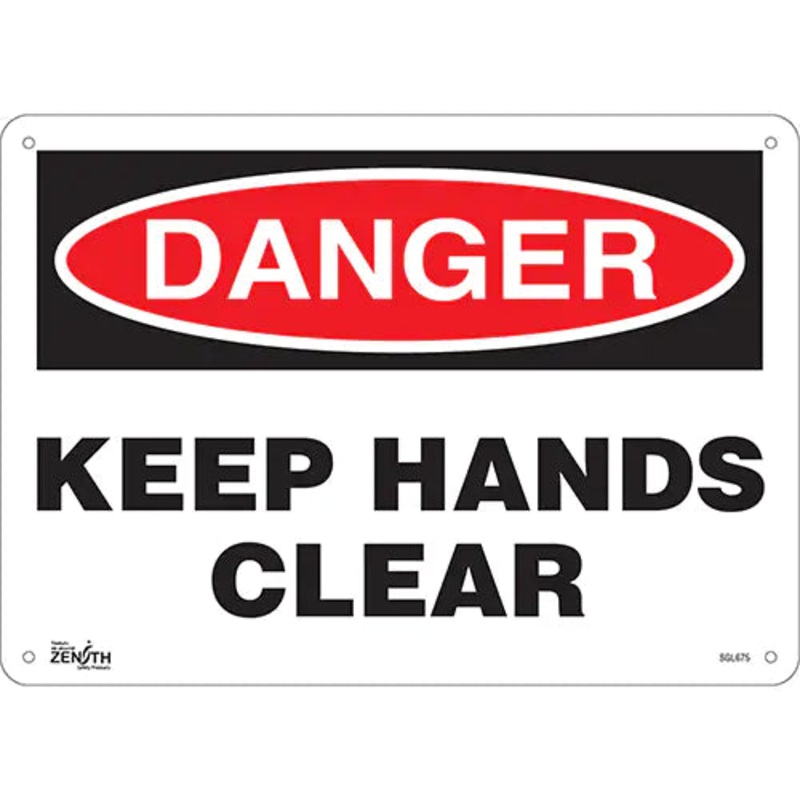 "Keep Hands Clear" Sign - SGL675