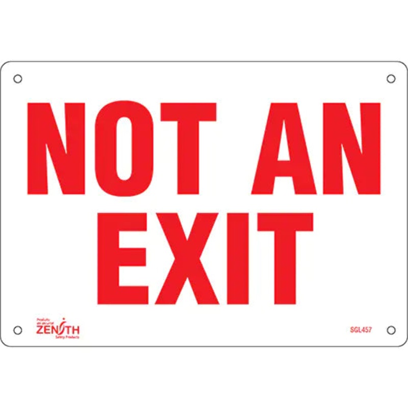 "Not An Exit" Sign - SGL457