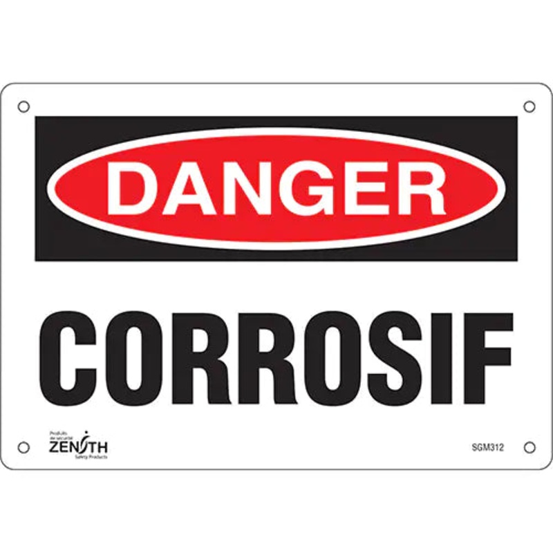 "Corrosif" Sign - SGM312