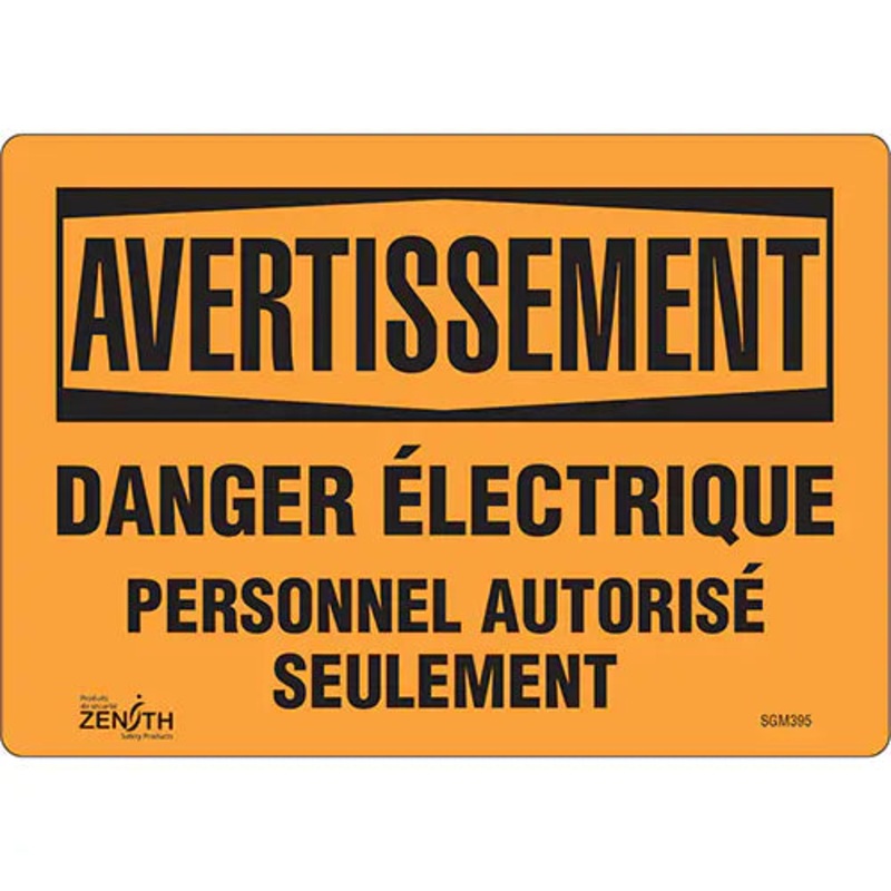 "Danger lectrique" Sign - SGM395