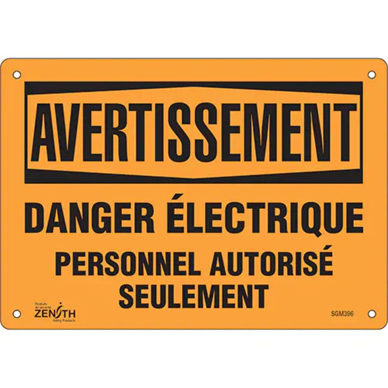 "Danger lectrique" Sign - SGM396
