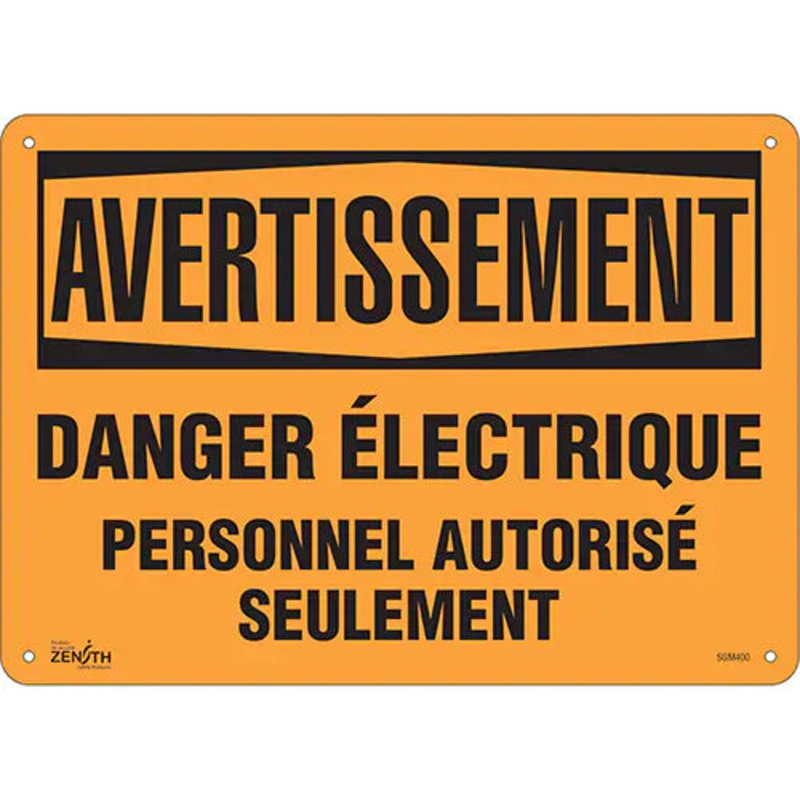 "Danger lectrique" Sign - SGM400